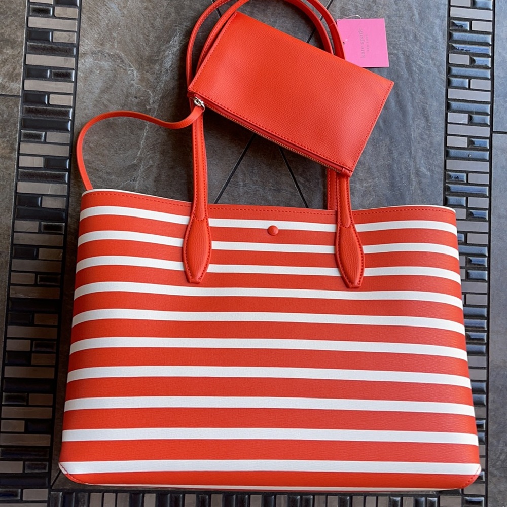 Kate Spade All Day Sailing Stripe Large Tote